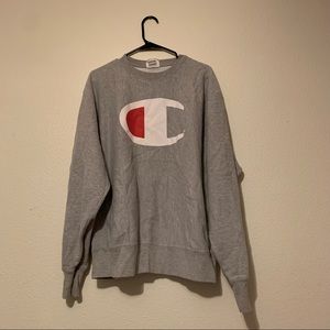 Gray Reverse Weave Crewneck by Champion